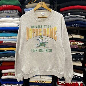 Vintage University of Notre Dame Fighting Irish Sweatshirt Notre Dame Shirt tee